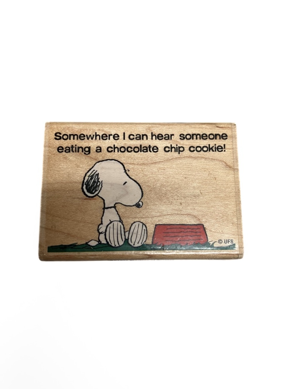 Snoopy peanuts rubber stamp. Never used. Vintage